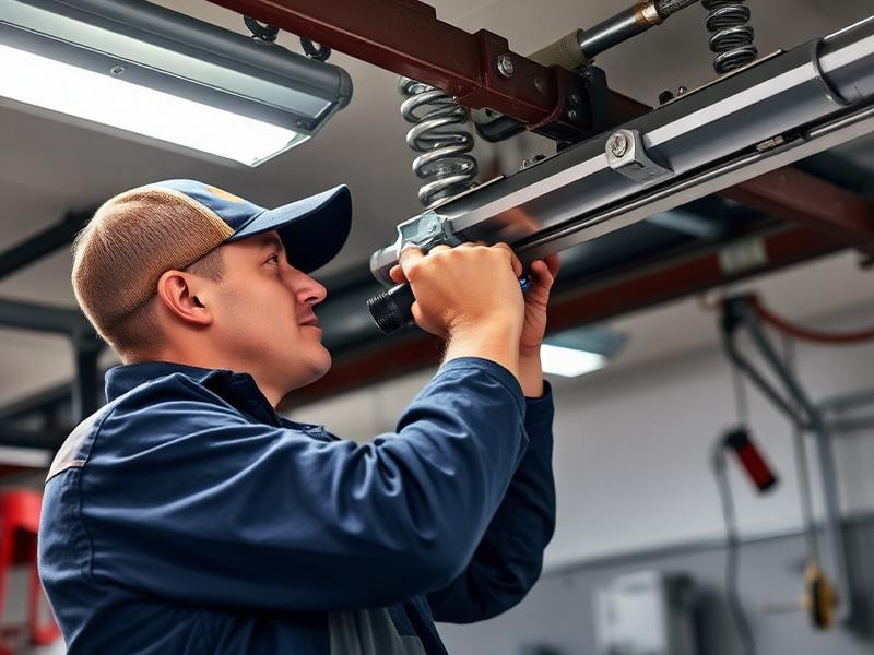 Expert garage door spring repair service with professional tools